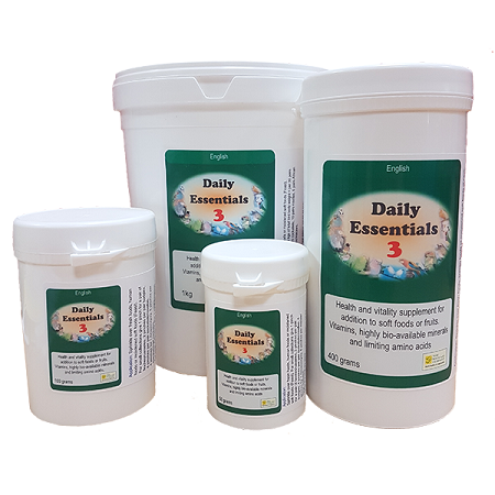 Bird Care Company Daily Essentials 3 - Sprinkle on food Avian multi-vitamins and minerals 