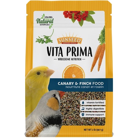 Sunseed Vita Prima Canary & Finch Food Fortified Canary/Finch Diet - Canary & Finch Food - Canary & Finch Supplies