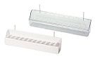 12 Inch Acrylic Trough Feeder - Clear or White Plastic - art 52 - 2GR - Finch and Canary Cage Accessory 