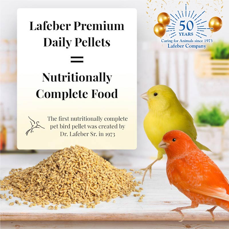 Lafeber Canary Premium Daily Pellets-Non GMO Bird Food-Free of artificial food colors & dyes-Glamorous Gouldians