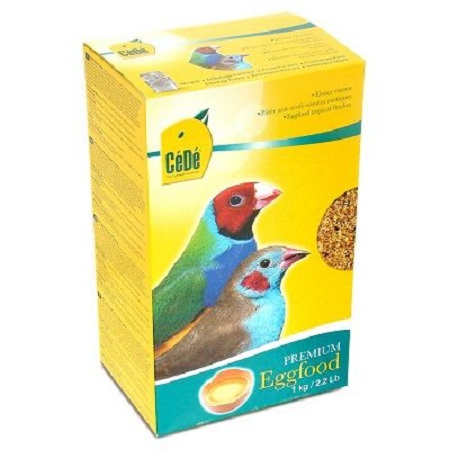 Cede Tropical Finch - 1KG - Dry egg food for Lady gouldian finches, exotic finch Food - Soft Food 