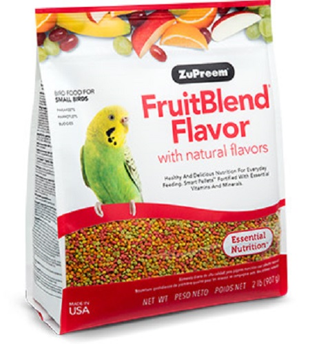 Small Fruitblend Pellets- Zupreem - Fruit blend pellets for parakeet Budgies - small - Bird Food - Pellets